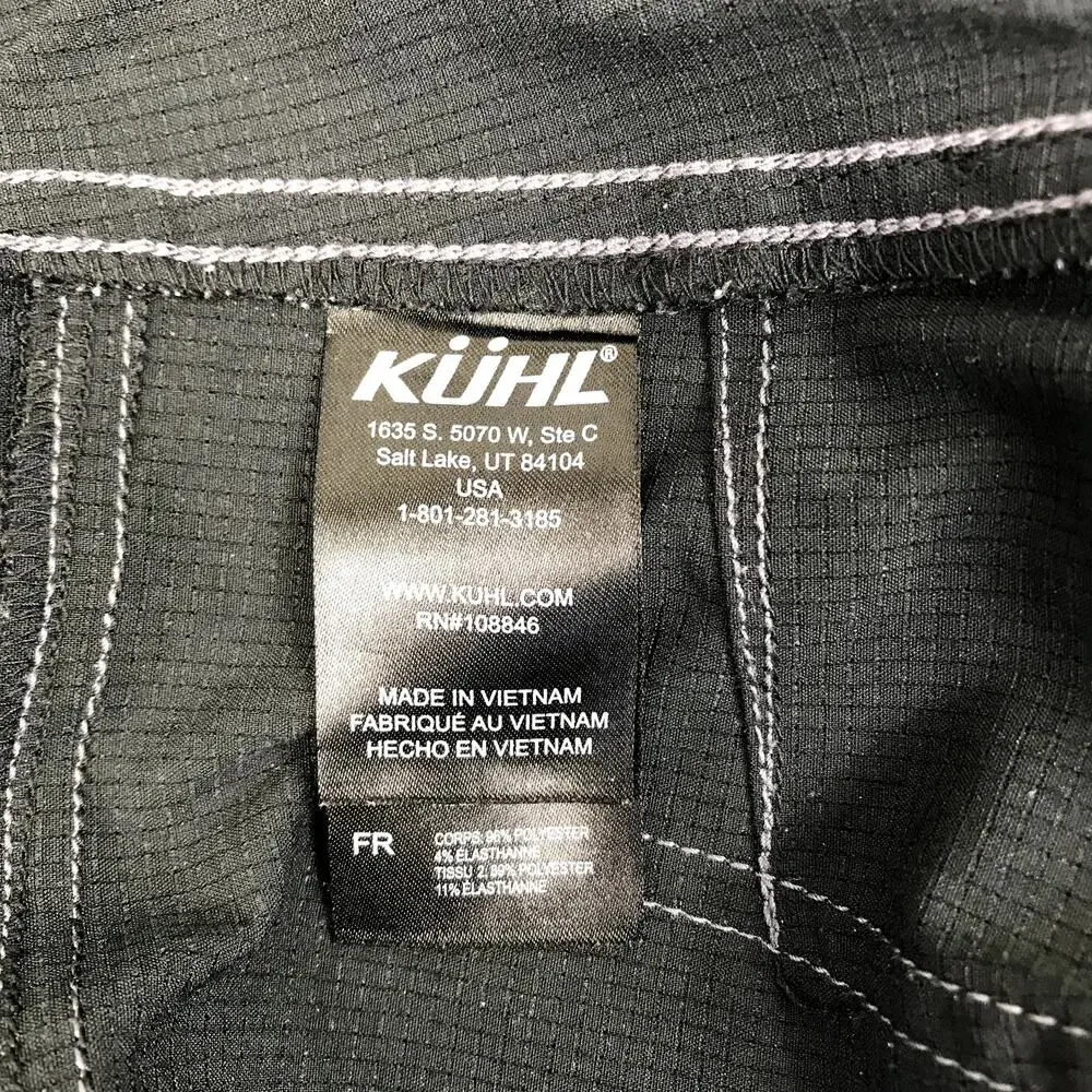 KUHL Ripstop Hiking Pant Women 8 Black Light Outdoor Travel Camping Gorpcore - Picture 10 of 11